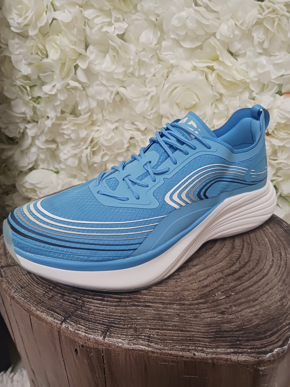 Men's Light Blue Athletic Trainer with Cushioned Sole